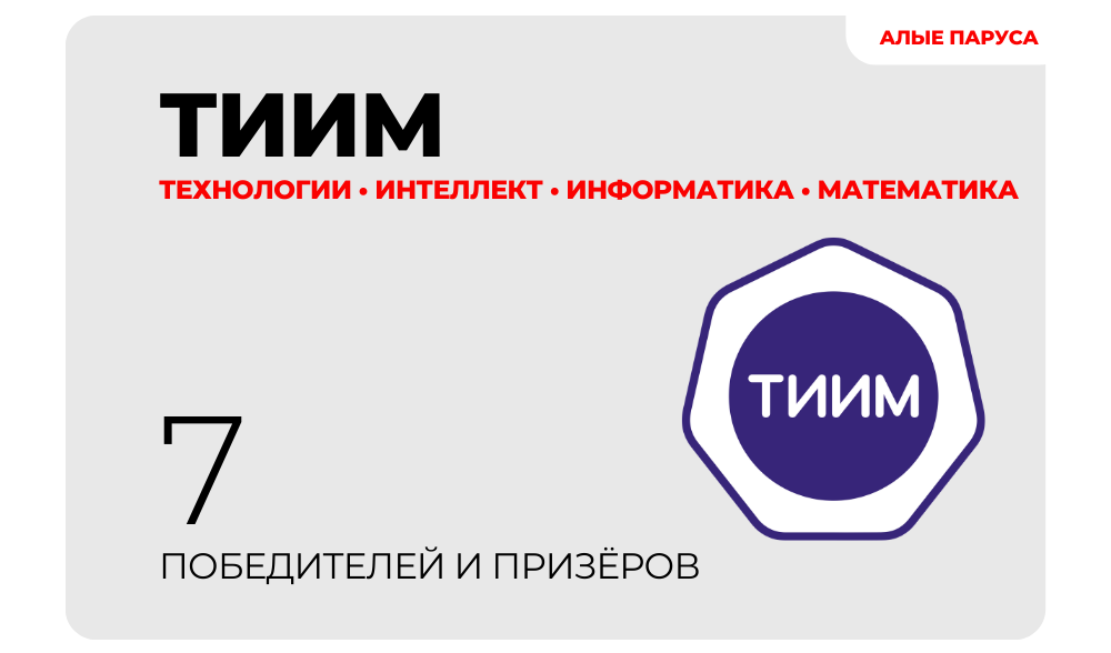 Итоги олимпиады «ТИИМ — Технологии. Интеллект. Информатика. Математика»
